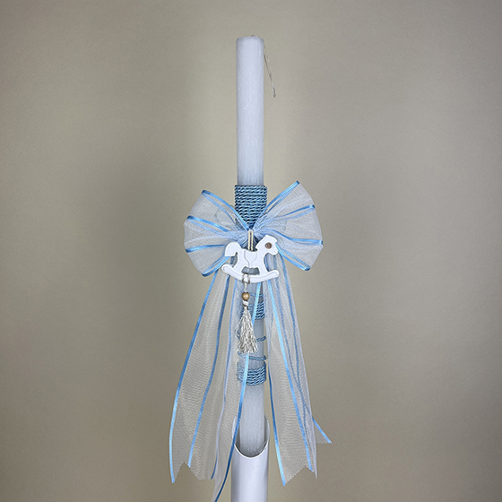 Blue Christening / Baptism Candles / Lampada