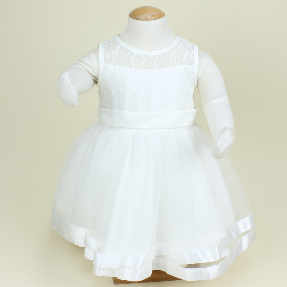 chinese dress ladies IVORY Long Sleeve Christening Dress – CottonKids.ie