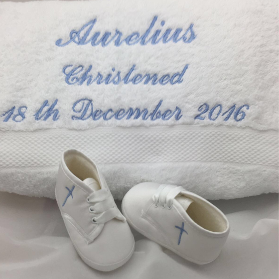 Personalised christening clearance shoes